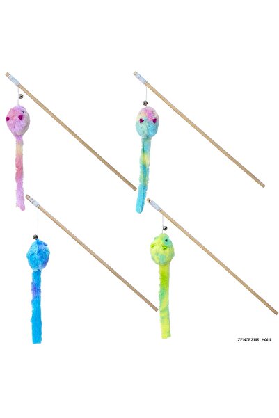 Eastland Zengezur Wooden Handle Plush Mouse Fishing Rod (170013) 40 cm