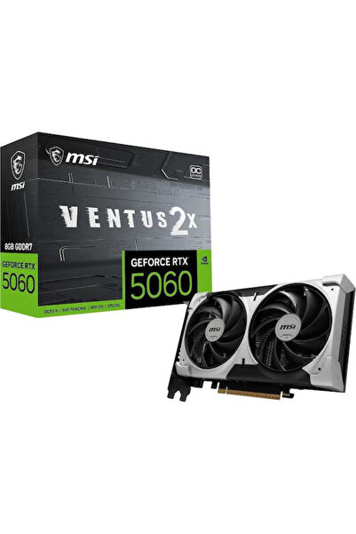 MSI GeForce RTX 5060 Rev. 1.0 8GB GDDR7 Ventus 2X OC Κάρτα Γραφικών Κωδικός: ...