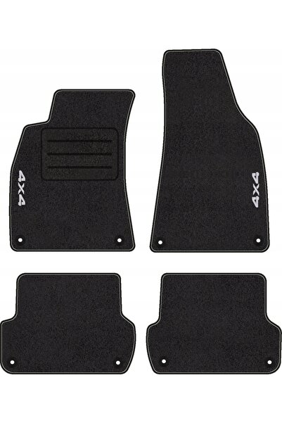 NO BRAND Covorașe auto cu bordură 4x4 pentru Audi A4 B7 (2004 - 2009) set com...