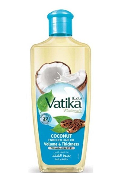 Vatika Naturals Coconut Enriched Hair Oil | Coconut, Castor & Henna Provides ...