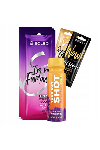 NO BRAND SOLEO I'M SO FAMOUS 3x15ml BRONZER DO OPALANIA + GRATUIT