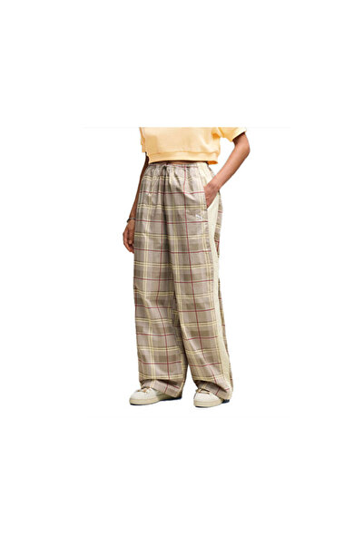 Puma T7 Tartan Woven Pants Women's Casual Sweatpants 63662981 Gray