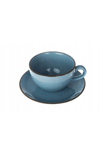 NO BRAND Ceașcă cu farfurioară Aida ART 280 ml K630 albastru