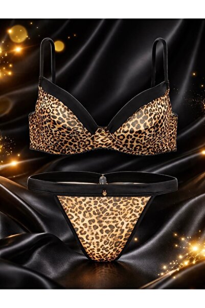 GIA GRACE Brigitte Leopar İç Çamaşırı Takımı