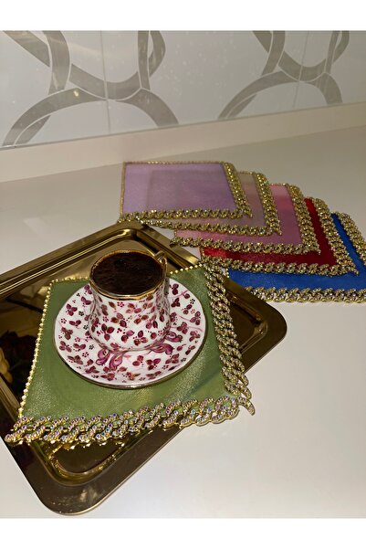 Rose Atelier Bursa 6lı Kahve Sunum Peçetesi - Morocco