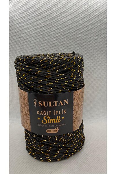 hobi dünyası evim Sultan Glitter Paper String Bag Hat Supla Basket Macrame Wi...