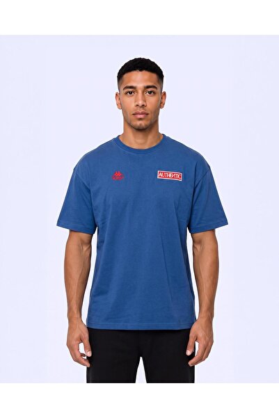 Kappa Authentic Oyster Tur Erkek Dark Tone Oversize Tişört