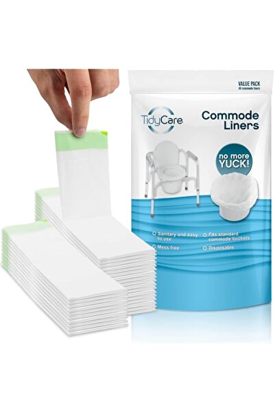 Generic Brand TidyCare Bedside Commode Liners for Portable Toilet Chair Bucke...