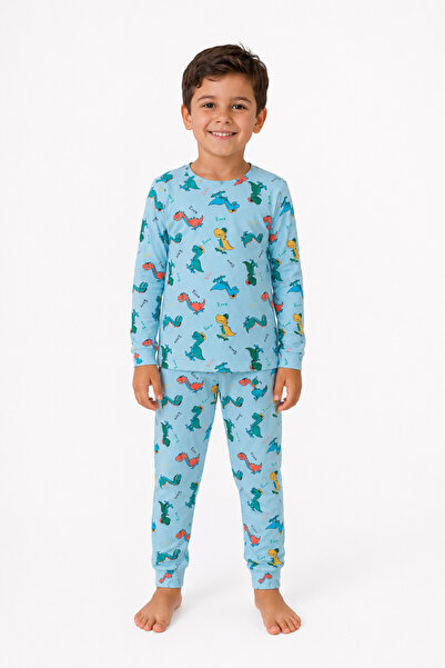 monox 100% Cotton Boys' Pajama Set – Long Sleeve