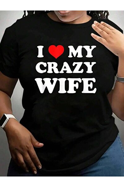2BIR I Love My Crazy Wife Cruise Vacation Trip Black Graphic T Shirts Tee