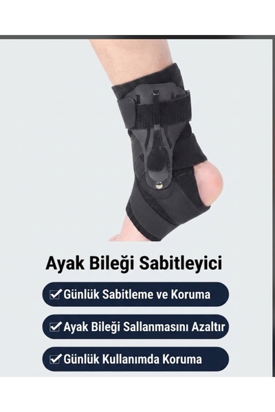 KEMOVE Ayak Bileği Sabitleyici Ortopedik Destek Ateli – ABS Plakalı Koruyucu ...