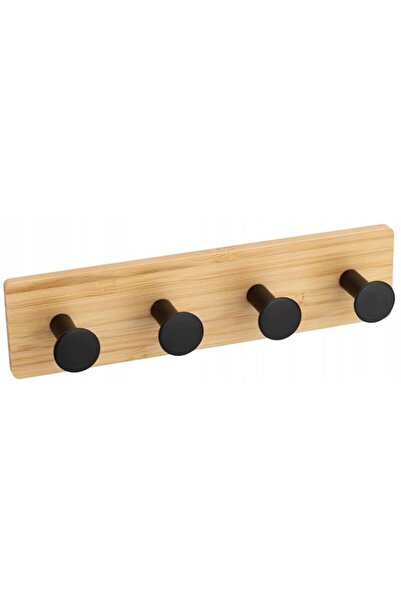 Generic ECVV Adhesive 4 Pieces Bamboo Metal Hooks - Towel Holders Multipurpos...