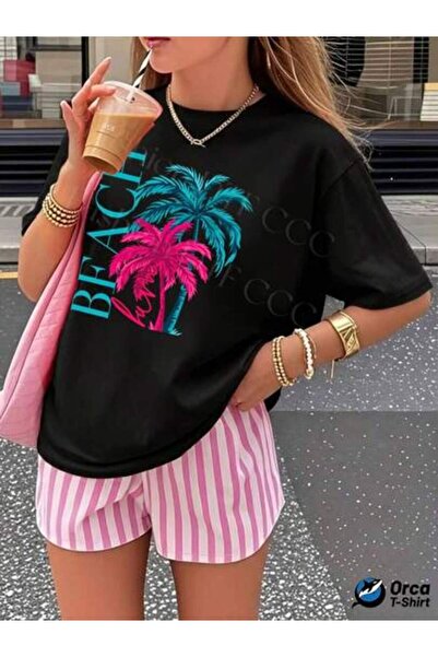 23ERVA Y2K Fashion Pure Women T Shirt Loose Short Sleeve Top Street Elegant D...