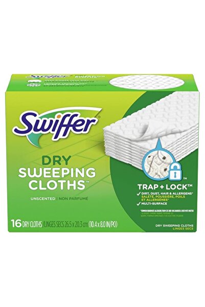 Generic Swiffer Disposable Cloth Dry Sweeping Refills, 16 Count, White, Thomaswi