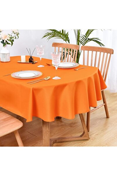 Generic Wolkemer Oval Tablecloth 60 x 84 Inch Washable Fabric Table Cloth Sol...