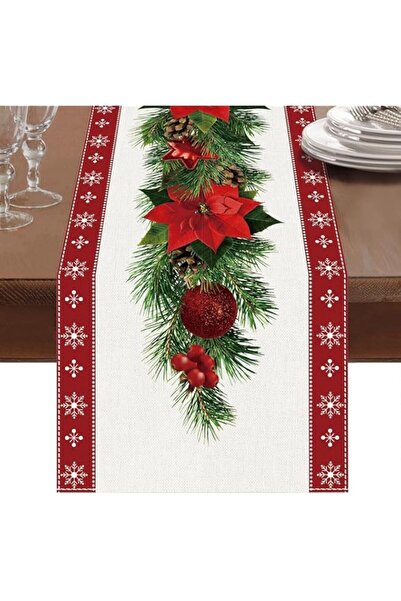 Generic Brand Bolivia's Table Runner, 13x72 Inch Cotton Linen Fabric with Non...