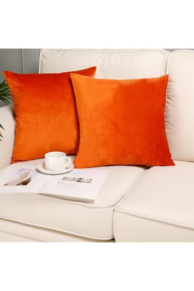 Generic Bukela Throw Pillow Covers Burnt Orange Set of 2 45x45 CM Fall Pillow...
