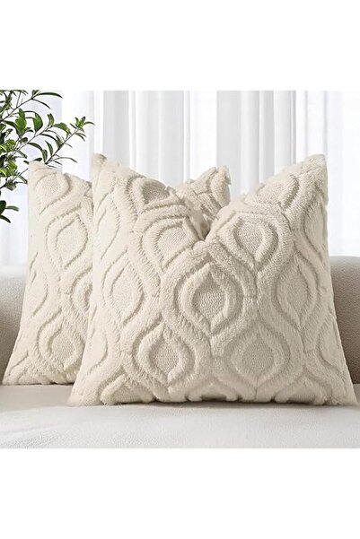 Generic Faux Fur Cushion Covers, Decorative Soft Plush Velvet Pillow Case, Be...
