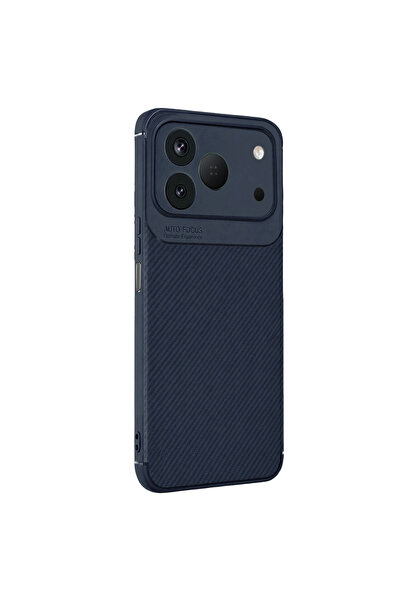 eco port Newface Tecno Spark 50 4g Auto Focus Karbon Kapak - Lacivert