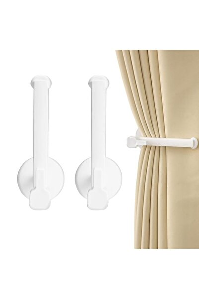 Generic 2 Pack Curtain Holdbacks Wall Mounted, Self Adhesive L Shaped Curtain...