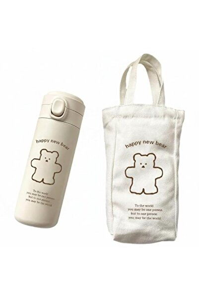 Generic Excefore Kawaii Bear Thermal Water Bottle,Cute Bear Insulated Water B...