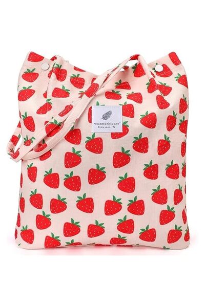 Generic NimbusNote Corduroy Tote Bag for Women, Large Capacity Shoulder Bag w...