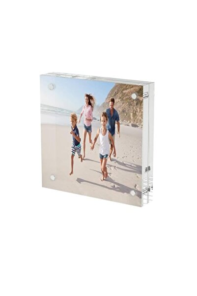 Generic Brand 4x4 Acrylic Picture Frames 1 Pack, Clear Picture Frames Freesta...