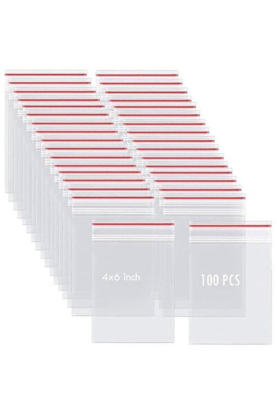 Generic Clear Plastic Resealable Zipper Bags, Small Storage Bags, 10x15 cm an...