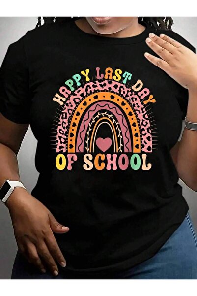 kai22 Happy Last Day Of Shirt - Fun Teacher & Student Back To School Black Gr...