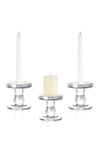 Generic Brand Q/A Glass Candle Holder for Pillar Candle Holder/Taper Candlest...