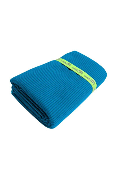 SOLARTEC Πετσέτα θαλάσσης microfiber 110x175cm κοτλέ μπλε/λαχανί SOLART