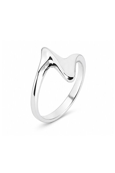 Generic Brand Inel prețios din Material metalizat Culoare: 925 Argintiu metal...