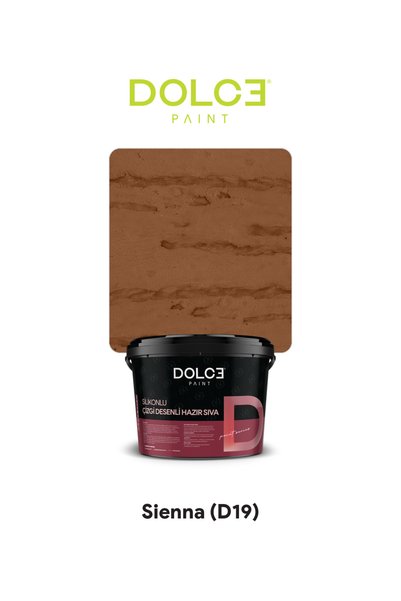 dolce boya Dolce Çizgi Desenli Hazır Sıva — Silikonlu, Su İtici Dış Cephe Dek...
