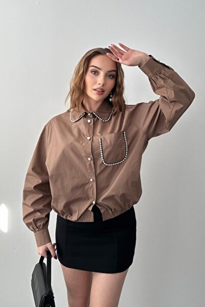 Generic Brand Brown Stone Poplin Shirt