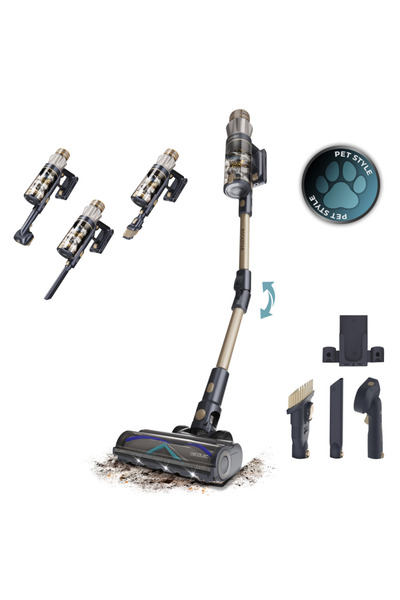 CECOTEC Kablosuz Dikey Süpürge – 40.000 Pa, 160 AW Emiş Gücü, 600 W BLDC Moto...