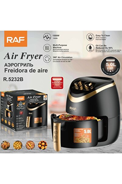 RAF مقلاة هوائية يدوية سعة 5.8 لتر 1500 واط - ضمان 3 سنوات R.5232B