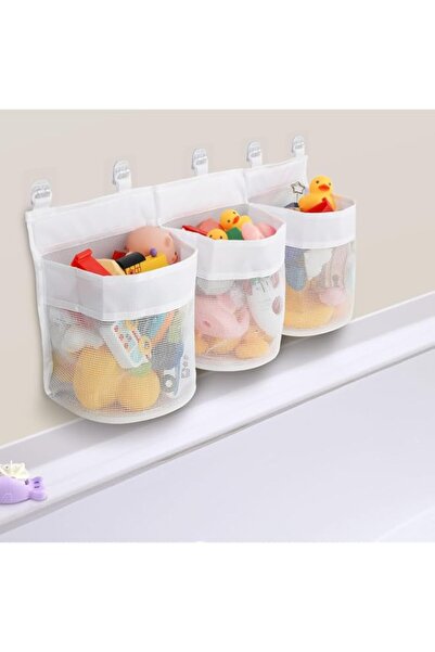 Generic Nalacal Bath Toy Storage Bag, Hanging Organizer Net, Mesh And Sorting...