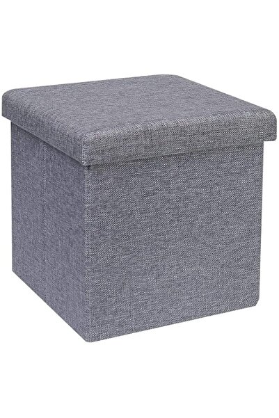 Generic Lazer Folding Storage Ottoman Stool | Multipurpose Organizer Bench & ...