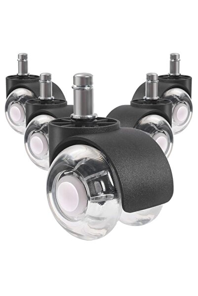 Generic BURDEAN Office Chair Caster Wheels Set of 5, 2 Inch Heavy Duty Mute D...