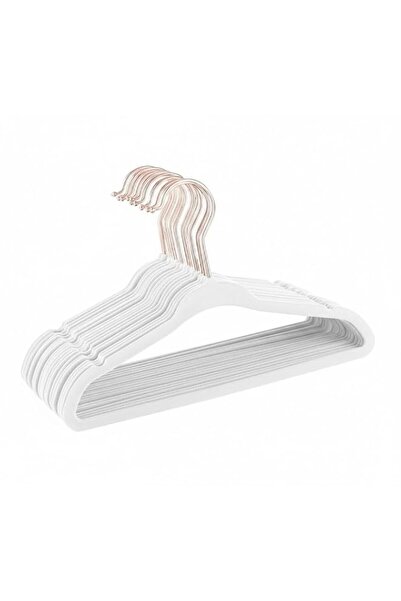 Generic Red Dot Gift 10-Pack 28cm White Color Baby Velvet Hangers Nursery Clo...