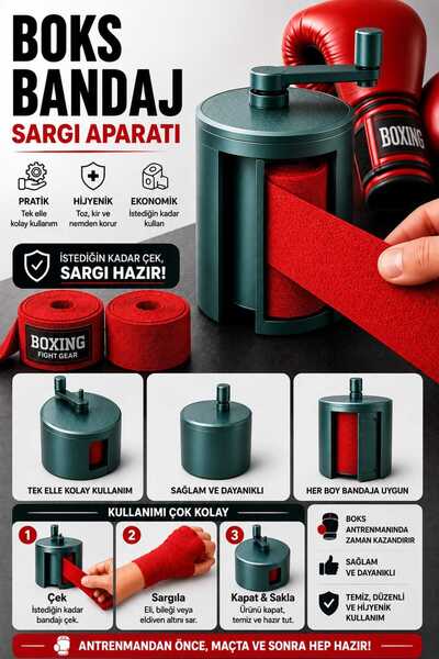 Genel Markalar 3D PLA / Boks Bandaj Sarma Aparatı - Karate, Kickboks, MMA, Mu...