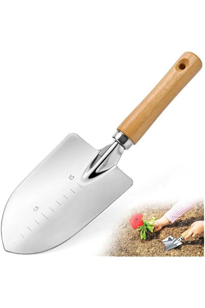 Generic Aluminium Garden Trowel, Lightweight Hand Shovel with Wooden Handle, ...