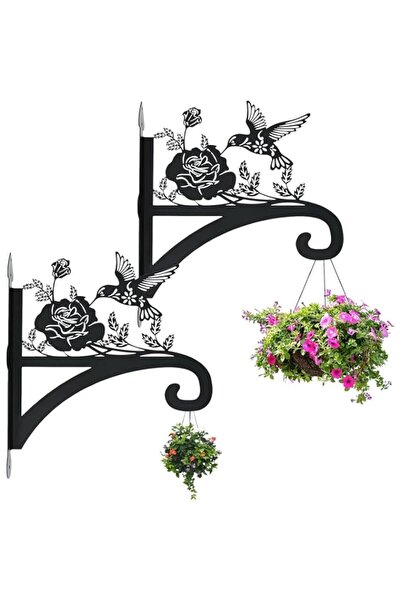 Generic 14 Inch 2 Pack Metal Plant Hangers, Anti-Rust Wall Mounted Plant Brac...