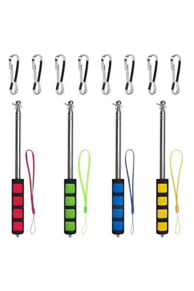 Generic Telescopic Flag Pole, Portable Telescopic Pole for Camping with Lanya...