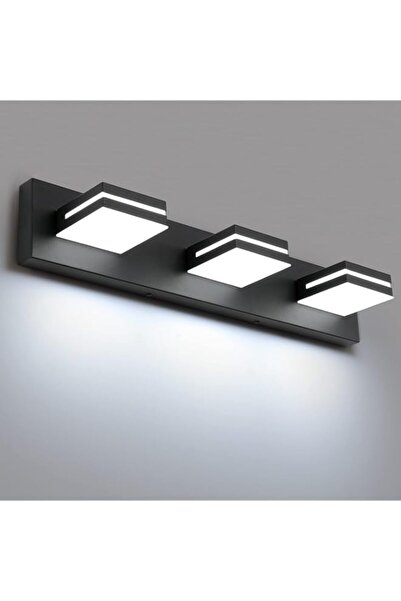 Generic Funito LED Modern Bathroom Vanity Lights (3 Lights, 50cm), Matte Blac...