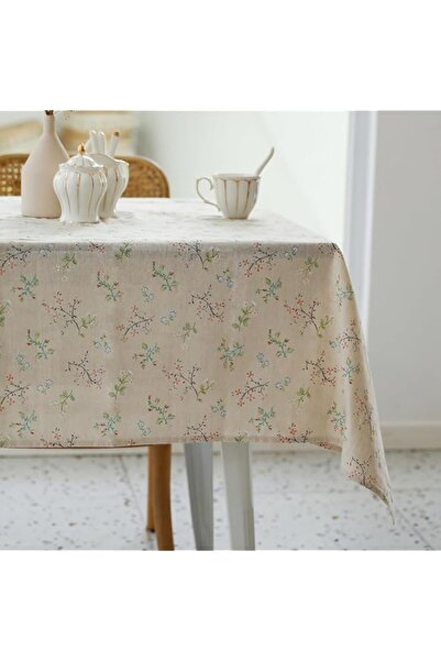 Generic YiHomer Pastoral Rectangle Tablecloth - 52 x 70 Inch - Linen Fabric T...