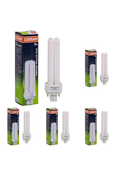Generic Osram 13 Watts 4 Pin Day Light CFL Bulb (Pack of 5)