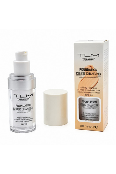TLM Fond de ten 30 ml, adaptabil nuanței pielii. Potrivit pentru toate tipuri...