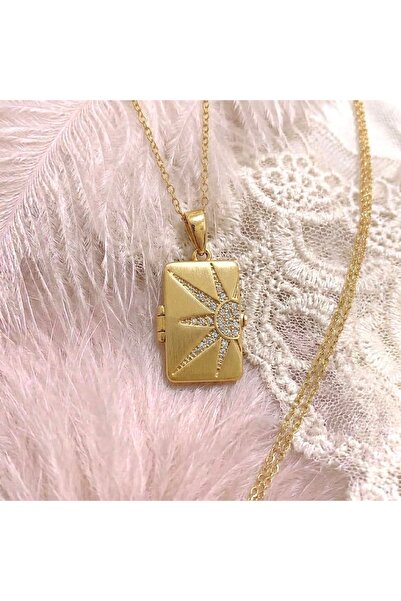 Heda Jewelry Celestia Locket Necklace - Openable Memory Necklace with Cover
