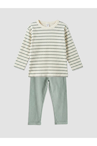 LC Waikiki Rmz Gi̇yi̇m Farkiyla Striped Baby Boy Set